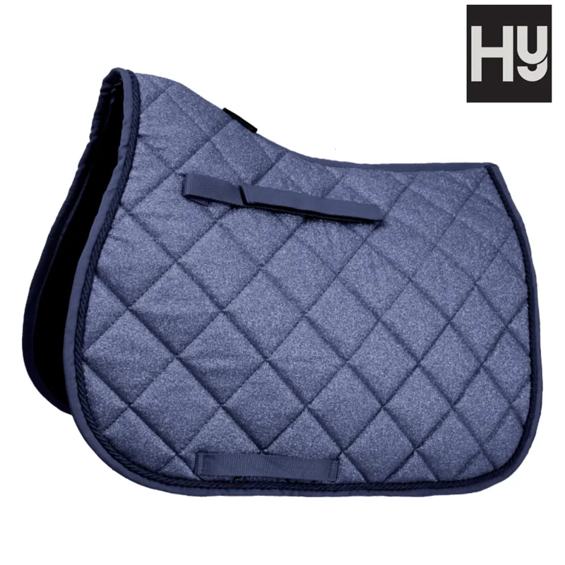 Hy Equestrian Glitzy Saddle Pad - Navy